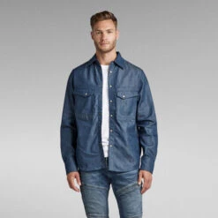 G-Star Raw Unisex Premium Dakota Regular Shirt Evergreen