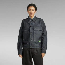 G-Star Raw Unisex Utility Flap Pocket Jacket -G-Star Raw Store g star raw unisex utility flap pocket jacket dark blue 5