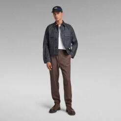 G-Star Raw Unisex Utility Flap Pocket Jacket -G-Star Raw Store g star raw unisex utility flap pocket jacket dark blue 8