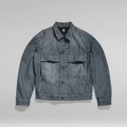 G-Star Raw Utility Flap Pocket Jacket -G-Star Raw Store g star raw utility flap pocket jacket dark blue 3