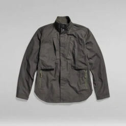 G-Star Raw Utility Zip Overshirt -G-Star Raw Store g star raw utility zip overshirt grey 3