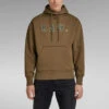 G-Star Raw Vulcanic RAW Loose Hooded Sweater -G-Star Raw Store g star raw vulcanic raw loose hooded sweater brown