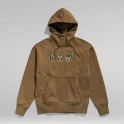 G-Star Raw Vulcanic RAW Loose Hooded Sweater -G-Star Raw Store g star raw vulcanic raw loose hooded sweater brown 3