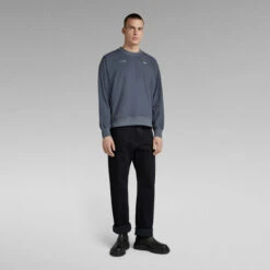 G-Star Raw Woven Loose Sweater -G-Star Raw Store g star raw woven loose sweater medium blue 4