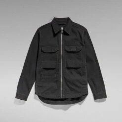 G-Star Raw Zip Overshirt -G-Star Raw Store g star raw zip overshirt black 8